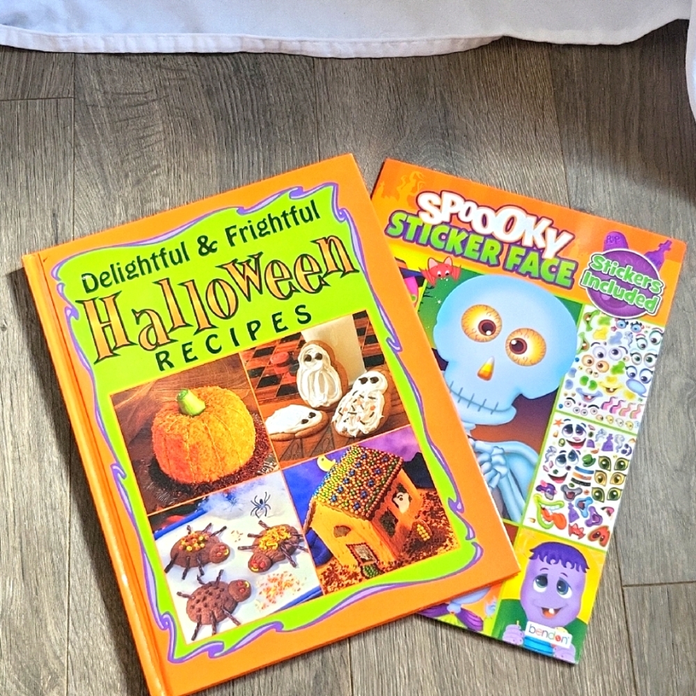 Spooky Halloween Recipe and Sticker Book Set